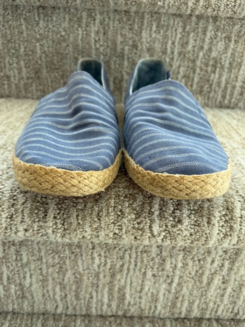Keds Women's Chillax A-Line Blue Striped Espadrille Sneakers. Size 11